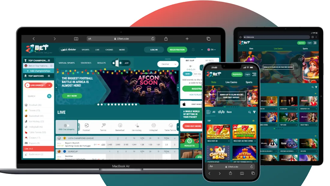 22Bet Sportsbook and Casino Banner